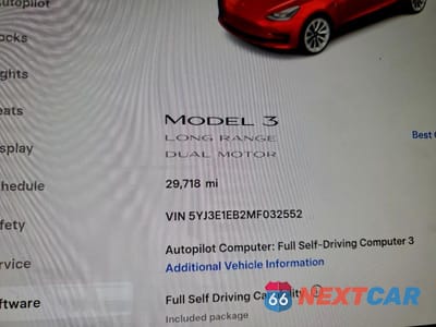 Zdjęcie 9 z 11 samochodu: 2021 TESLA MODEL 3 VIN:5YJ3E1EB2MF032552 - miniatura