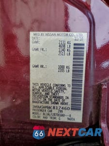 Zdjęcie 12 z 12 samochodu: 2011 NISSAN MAXIMA S VIN:1N4AA5AP6BC817460 - miniatura