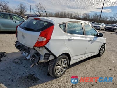 Trzecie zdjęcie samochodu z tyłu: 2017 HYUNDAI ACCENT SE VIN:KMHCT5AE4HU340828 - miniatura