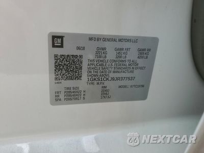 Zdjęcie 13 z 13 samochodu: 2018 GMC YUKON DENALI VIN:1GKS1CKJ9JR377537 - miniatura