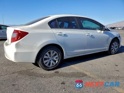 Trzecie zdjęcie samochodu z tyłu: 2012 HONDA CIVIC LX VIN:2HGFB2F54CH611394 - miniatura