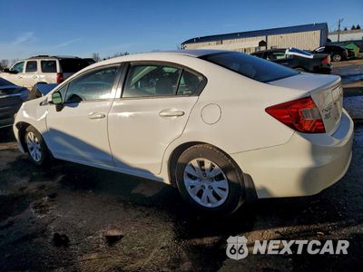Drugie zdjęcie samochodu z przodu: 2012 HONDA CIVIC LX VIN:19XFB2F52CE022287 - miniatura