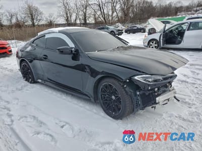 Czwarte zdjęcie samochodu z boku: 2023 BMW M4 COMPETITION VIN:WBS43AZ02PCL55464 - miniatura