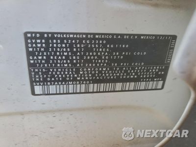 Zdjęcie 14 z 14 samochodu: 2018 VOLKSWAGEN TIGUAN S VIN:3VV1B7AX4JM087601 - miniatura