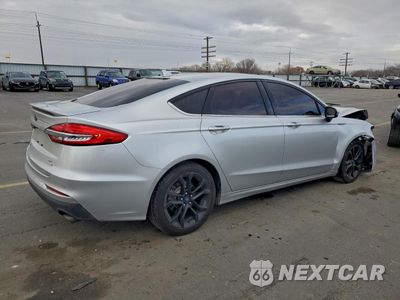 Trzecie zdjęcie samochodu z tyłu: 2019 FORD FUSION SE VIN:3FA6P0HD8KR135233 - miniatura