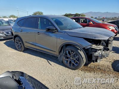 Czwarte zdjęcie samochodu z boku: 2023 ACURA MDX A-SPEC VIN:5J8YE1H06PL008869 - miniatura