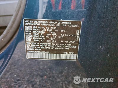 Zdjęcie 13 z 13 samochodu: 2021 VOLKSWAGEN ATLAS SE VIN:1V2HR2CA6MC554672 - miniatura