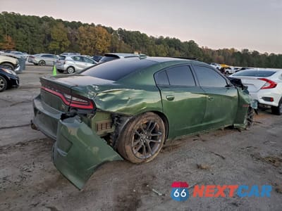 Trzecie zdjęcie samochodu z tyłu: 2021 DODGE CHARGER SCAT PACK VIN:2C3CDXGJ8MH581195 - miniatura