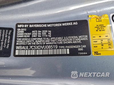 Zdjęcie 12 z 12 samochodu: 2013 BMW 128 I VIN:WBAUL7C5XDVU08519 - miniatura