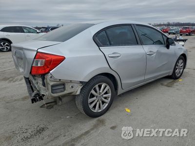 Trzecie zdjęcie samochodu z tyłu: 2012 HONDA CIVIC EX VIN:19XFB2F85CE041314 - miniatura