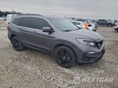 Czwarte zdjęcie samochodu z boku: 2021 HONDA PILOT SE VIN:5FNYF6H22MB080547 - miniatura