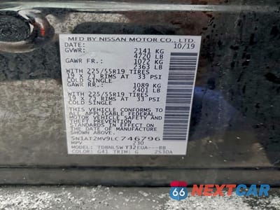 Zdjęcie 13 z 13 samochodu: 2020 NISSAN ROGUE VIN:5N1AT2MV9LC746796 - miniatura