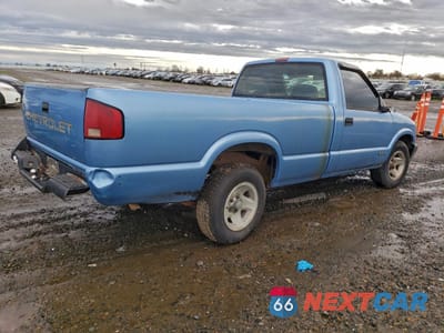Trzecie zdjęcie samochodu z tyłu: 1997 CHEVROLET S TRUCK S10 VIN:1GCCS14X8V8124062 - miniatura