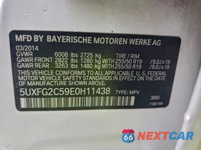 Zdjęcie 13 z 13 samochodu: 2014 BMW X6 XDRIVE35I VIN:5UXFG2C59E0H11438 - miniatura