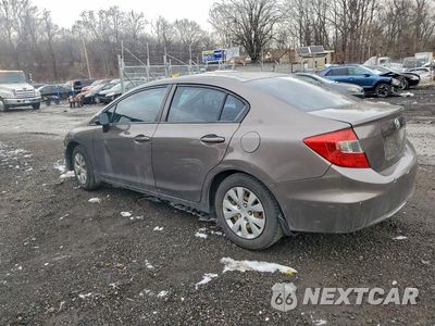 Drugie zdjęcie samochodu z przodu: 2012 HONDA CIVIC LX VIN:2HGFB2F51CH537657 - miniatura