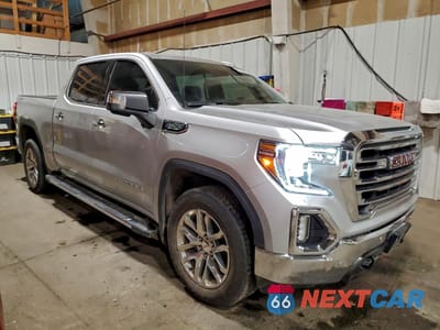 Czwarte zdjęcie samochodu z boku: 2019 GMC SIERRA K1500 SLT VIN:3GTU9DED3KG198243 - miniatura