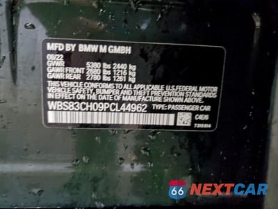 Zdjęcie 12 z 12 samochodu: 2023 BMW M5 VIN:WBS83CH09PCL44962 - miniatura