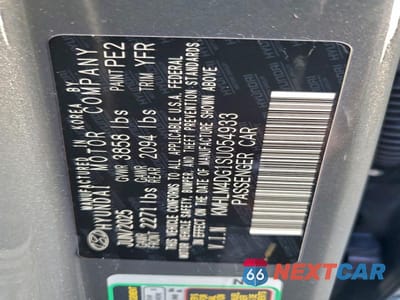 Zdjęcie 13 z 13 samochodu: 2025 HYUNDAI ELANTRA SEL SPORT VIN:KMHLM4DG1SU054933 - miniatura