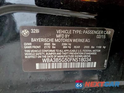 Zdjęcie 12 z 12 samochodu: 2015 BMW 328 XI SULEV VIN:WBA3B5G50FNS18034 - miniatura