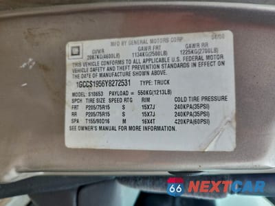 Zdjęcie 13 z 14 samochodu: 2000 CHEVROLET S TRUCK S10 VIN:1GCCS1956Y8272531 - miniatura