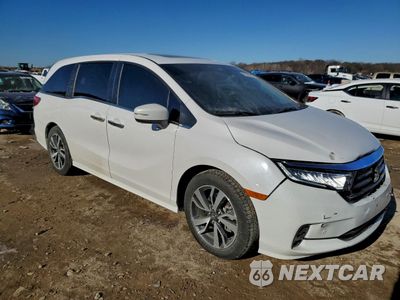 Czwarte zdjęcie samochodu z boku: 2023 HONDA ODYSSEY TOURING VIN:5FNRL6H84PB076781 - miniatura