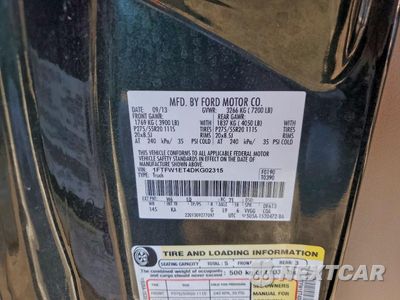 Zdjęcie 12 z 12 samochodu: 2013 FORD F150 SUPERCREW VIN:1FTFW1ET4DKG02315 - miniatura