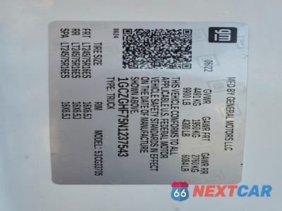 Zdjęcie 13 z 13 samochodu: 2022 CHEVROLET EXPRESS G3500 VIN:1GCZGHF75N1237543 - miniatura