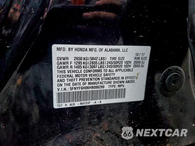 Zdjęcie 13 z 16 samochodu: 2017 HONDA PILOT ELITE VIN:5FNYF6H06HB086288 - miniatura