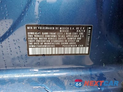 Zdjęcie 13 z 13 samochodu: 2017 VOLKSWAGEN GOLF ALLTRACK S VIN:3VWH17AU5HM508304 - miniatura