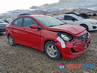Czwarte zdjęcie samochodu z boku: 2012 HYUNDAI ACCENT GLS VIN:KMHCT4AE2CU242853 - miniatura