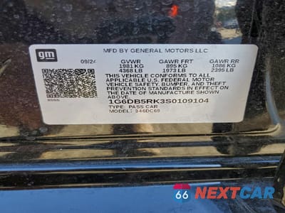 Zdjęcie 12 z 14 samochodu: 2025 CADILLAC CT4 PREMIUM LUXURY VIN:1G6DB5RK3S0109104 - miniatura