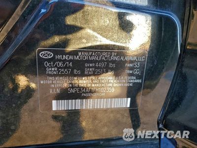 Zdjęcie 12 z 14 samochodu: 2015 HYUNDAI SONATA SPORT VIN:5NPE34AF1FH102359 - miniatura