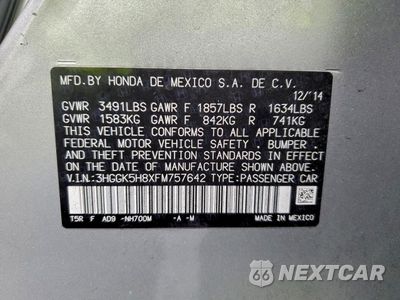 Zdjęcie 12 z 14 samochodu: 2015 HONDA FIT EX VIN:3HGGK5H8XFM757642 - miniatura