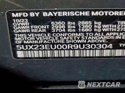 Zdjęcie 12 z 12 samochodu: 2024 BMW X5 XDRIVE40I VIN:5UX23EU00R9U30304 - miniatura