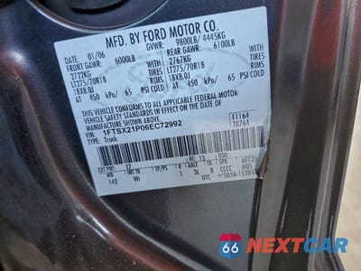 Zdjęcie 12 z 12 samochodu: 2006 FORD F250 SUPER DUTY VIN:1FTSX21P06EC72992 - miniatura