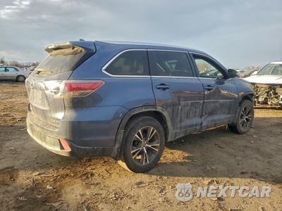 Trzecie zdjęcie samochodu z tyłu: 2016 TOYOTA HIGHLANDER XLE VIN:5TDJKRFH6GS242184 - miniatura