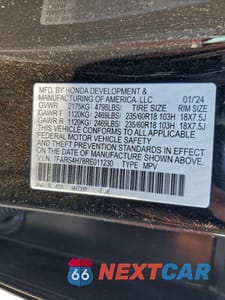 Zdjęcie 13 z 16 samochodu: 2024 HONDA CR-V EXL VIN:7FARS4H78RE011230 - miniatura
