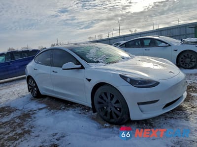 Czwarte zdjęcie samochodu z boku: 2021 TESLA MODEL 3 VIN:5YJ3E1EB6MF993011 - miniatura