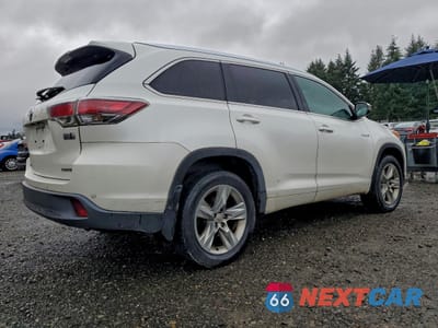 Trzecie zdjęcie samochodu z tyłu: 2015 TOYOTA HIGHLANDER HYBRID LIMITED VIN:5TDDCRFHXFS012740 - miniatura