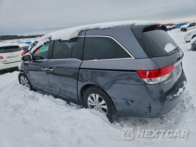 Drugie zdjęcie samochodu z przodu: 2016 HONDA ODYSSEY EXL VIN:5FNRL5H64GB120075 - miniatura