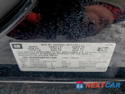 Zdjęcie 12 z 12 samochodu: 2016 CHEVROLET SILVERADO K2500 HEAVY DUTY LTZ VIN:1GC1KWE85GF251006 - miniatura