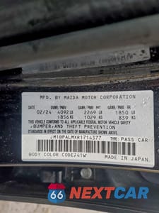 Zdjęcie 12 z 12 samochodu: 2024 MAZDA 3 PREFERRED VIN:JM1BPALMXR1714377 - miniatura