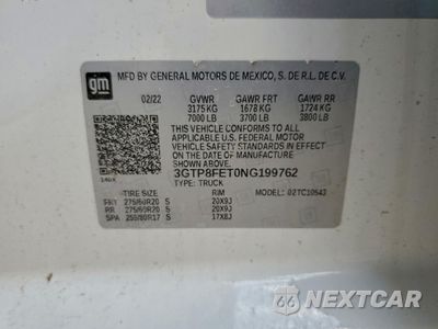 Zdjęcie 12 z 12 samochodu: 2022 GMC SIERRA LIMITED C1500 DENALI VIN:3GTP8FET0NG199762 - miniatura