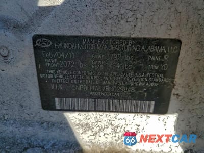 Zdjęcie 12 z 12 samochodu: 2011 HYUNDAI ELANTRA VIN:5NPDH4AE7BH029948 - miniatura