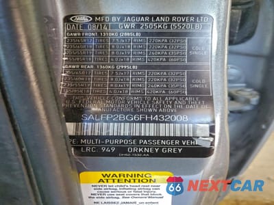 Zdjęcie 13 z 15 samochodu: 2015 LAND ROVER LR2 SE VIN:SALFP2BG6FH432008 - miniatura