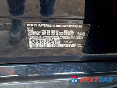 Zdjęcie 13 z 13 samochodu: 2019 BMW X5 XDRIVE50I VIN:5UXJU2C5XKLN65951 - miniatura