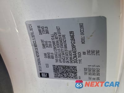 Zdjęcie 12 z 12 samochodu: 2023 CHEVROLET SILVERADO C1500 VIN:3GCNAAED0PG184639 - miniatura