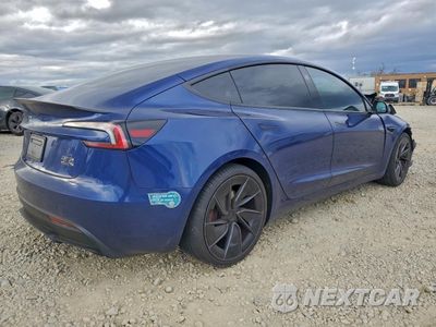 Trzecie zdjęcie samochodu z tyłu: 2025 TESLA MODEL 3 VIN:5YJ3E1ET7SF005479 - miniatura