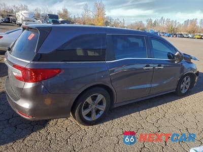 Trzecie zdjęcie samochodu z tyłu: 2020 HONDA ODYSSEY EX VIN:5FNRL6H51LB031751 - miniatura