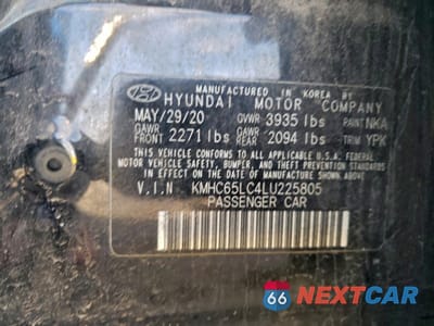 Zdjęcie 13 z 13 samochodu: 2020 HYUNDAI IONIQ BLUE VIN:KMHC65LC4LU225805 - miniatura